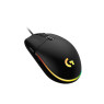 Logitech G203 Wired Gaming Mouse, 8,000 DPI, Rainbow Optical Effect LIGHTSYNC RGB, 6 Programmable Buttons, On-Board Memory, Screen Mapping, PC/Mac Computer and Laptop Compatible - Black